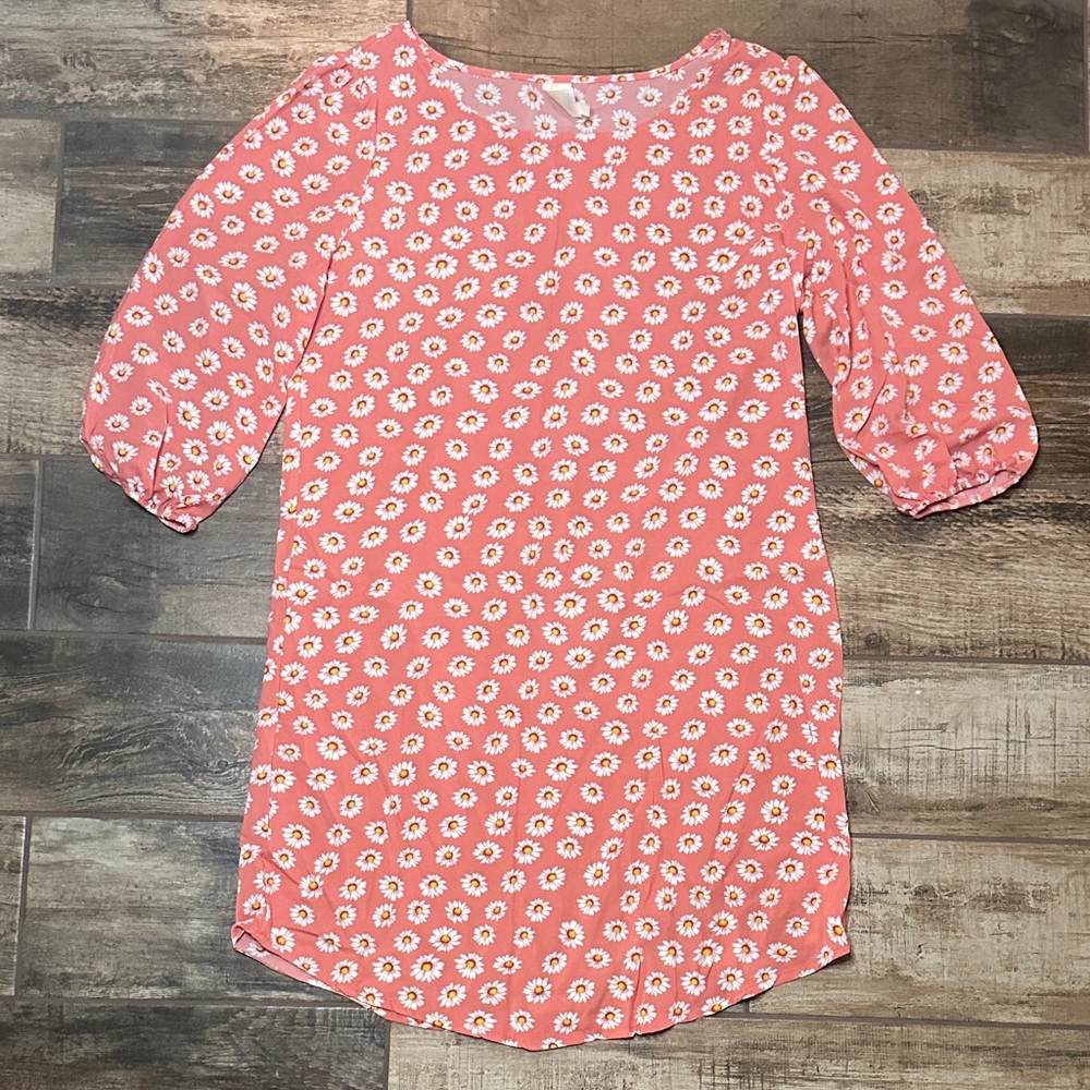 Floral Coral Women's Dress